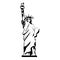 Grunge statue liberty sculpture history design