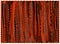 Grunge striped rug in orange,brown,black colors with fringe