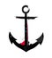 Grunge styled anchor