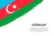 Grunge styled brush stroke background with flag of Azerbaijan