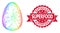 Grunge Superfood Stamp Seal and Rainbow Network Egg