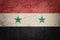 Grunge Syria flag. Syrian flag with grunge texture