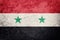 Grunge Syria flag. Syrian flag with grunge texture.