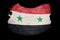 Grunge Syria flag. Syrian flag with grunge texture. Brush stroke