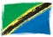 Grunge Tanzania flag