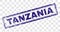 Grunge TANZANIA Rectangle Stamp