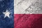 Grunge Texas state flag. Texas flag background grunge texture.