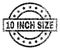 Grunge Textured 10 INCH SIZE Stamp Seal