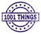 Grunge Textured 1001 THINGS Stamp Seal