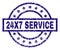 Grunge Textured 24X7 SERVICE Stamp Seal