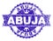 Grunge Textured ABUJA Stamp Seal with Ribbon