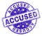 Grunge Textured ACCUSED Stamp Seal