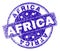 Grunge Textured AFRICA Stamp Seal