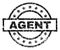 Grunge Textured AGENT Stamp Seal