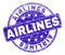 Grunge Textured AIRLINES Stamp Seal