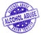 Grunge Textured ALCOHOL ABUSE Stamp Seal