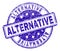 Grunge Textured ALTERNATIVE Stamp Seal