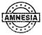 Grunge Textured AMNESIA Stamp Seal