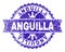 Grunge Textured ANGUILLA Stamp Seal with Ribbon