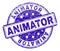 Grunge Textured ANIMATOR Stamp Seal