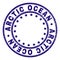Grunge Textured ARCTIC OCEAN Round Stamp Seal