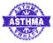 Grunge Textured ASTHMA Stamp Seal with Ribbon