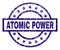 Grunge Textured ATOMIC POWER Stamp Seal