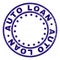 Grunge Textured AUTO LOAN Round Stamp Seal