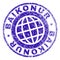 Grunge Textured BAIKONUR Stamp Seal