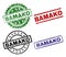 Grunge Textured BAMAKO Seal Stamps