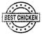 Grunge Textured BEST CHICKEN Stamp Seal