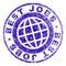 Grunge Textured BEST JOBS Stamp Seal