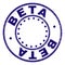 Grunge Textured BETA Round Stamp Seal