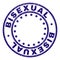 Grunge Textured BISEXUAL Round Stamp Seal