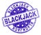 Grunge Textured BLACKJACK Stamp Seal