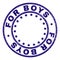 Grunge Textured FOR BOYS Round Stamp Seal