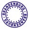 Grunge Textured BRANDENBURG Round Stamp Seal