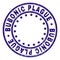 Grunge Textured BUBONIC PLAGUE Round Stamp Seal