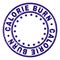 Grunge Textured CALORIE BURN Round Stamp Seal