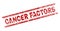 Grunge Textured CANCER FACTORS Stamp Seal