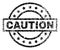 Grunge Textured CAUTION Stamp Seal