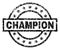 Grunge Textured CHAMPION Stamp Seal