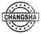 Grunge Textured CHANGSHA Stamp Seal