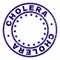 Grunge Textured CHOLERA Round Stamp Seal