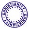 Grunge Textured CHRISTIANITY Round Stamp Seal