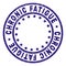 Grunge Textured CHRONIC FATIGUE Round Stamp Seal