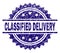 Grunge Textured CLASSIFIED DELIVERY Stamp Seal