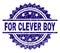 Grunge Textured FOR CLEVER BOY Stamp Seal