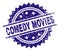 Grunge Textured COMEDY MOVIES Stamp Seal