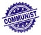 Grunge Textured COMMUNIST Stamp Seal